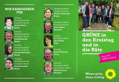 Flyer Brome Kommunalwahl 2016
