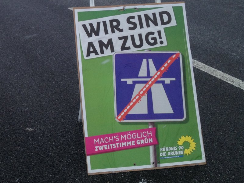 Wahlplakat 2013 Wir sind am Zug