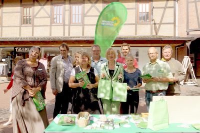 Wahlkampfstand am 03.09.2016 mit Brigitte Pothmer