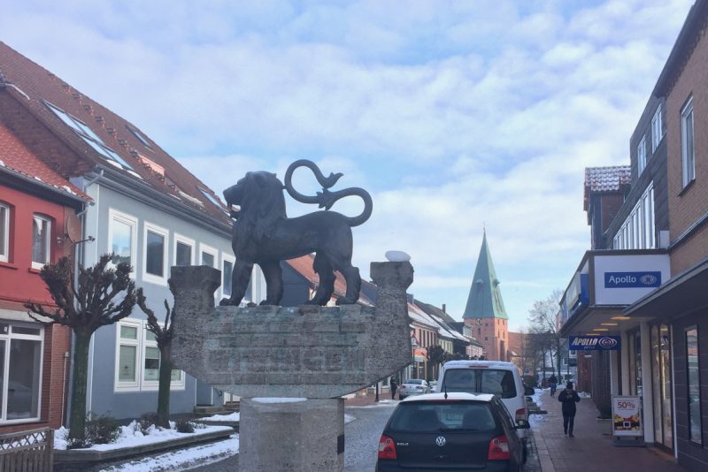 Innenstadt Wappen Wittingen Winter