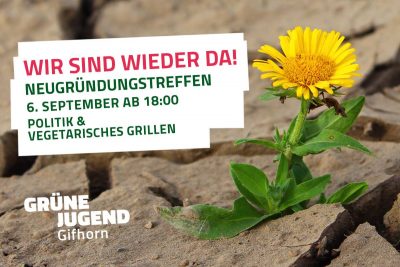 Neugründungstreffen der Grünen Jugend Gifhorn @ Grünes Büro | Gifhorn | Niedersachsen | Deutschland