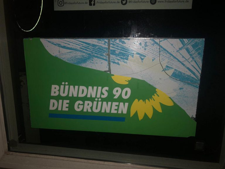 Rechter Vandalismus am Grünen Parteibüro