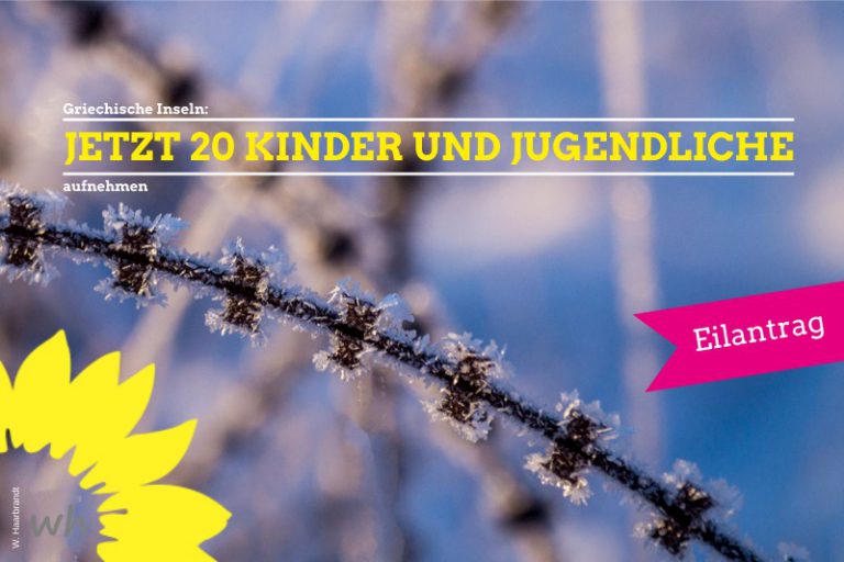 Aufnahme von unbegleiteten Kindern und Jugendlichen, die sich als Geflüchtete in Griechenland befinden