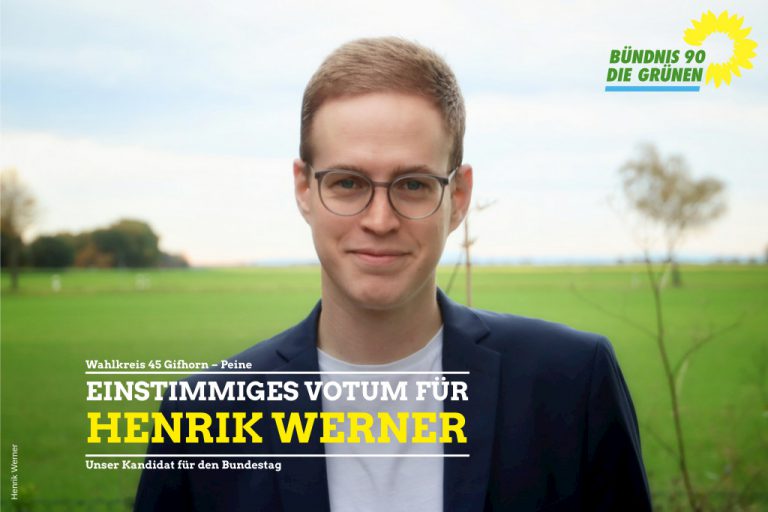 Grüne wollen Henrik Werner in den Bundestag schicken