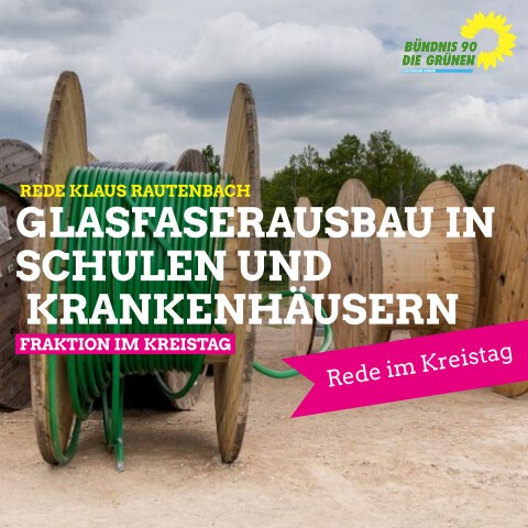 Glasfaserausbau in Schulen und Krankenhäusern