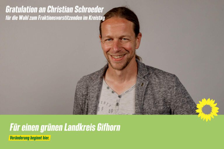 Herzliche Gratulation an Christian Schroeder für die Wahl zum Fraktionsvorsitzenden im Kreistag