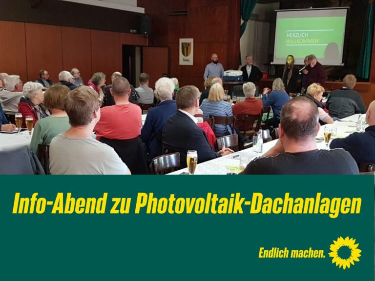 Großer Andrang bei Grünen-Veranstaltung zu privaten Photovoltaik-Anlagen in Tülau