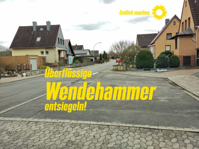 Wendehammer entsiegeln!