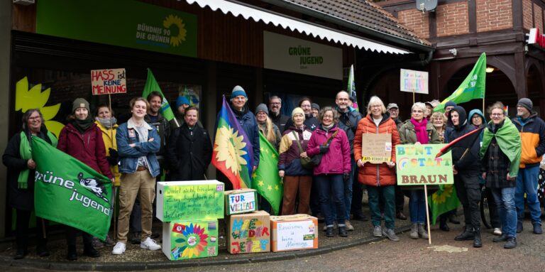 Großdemo am 03.02.2024 in Gifhorn auf dem Marktplatz „Wir bauen eine Brandmauer gegen Rechts“