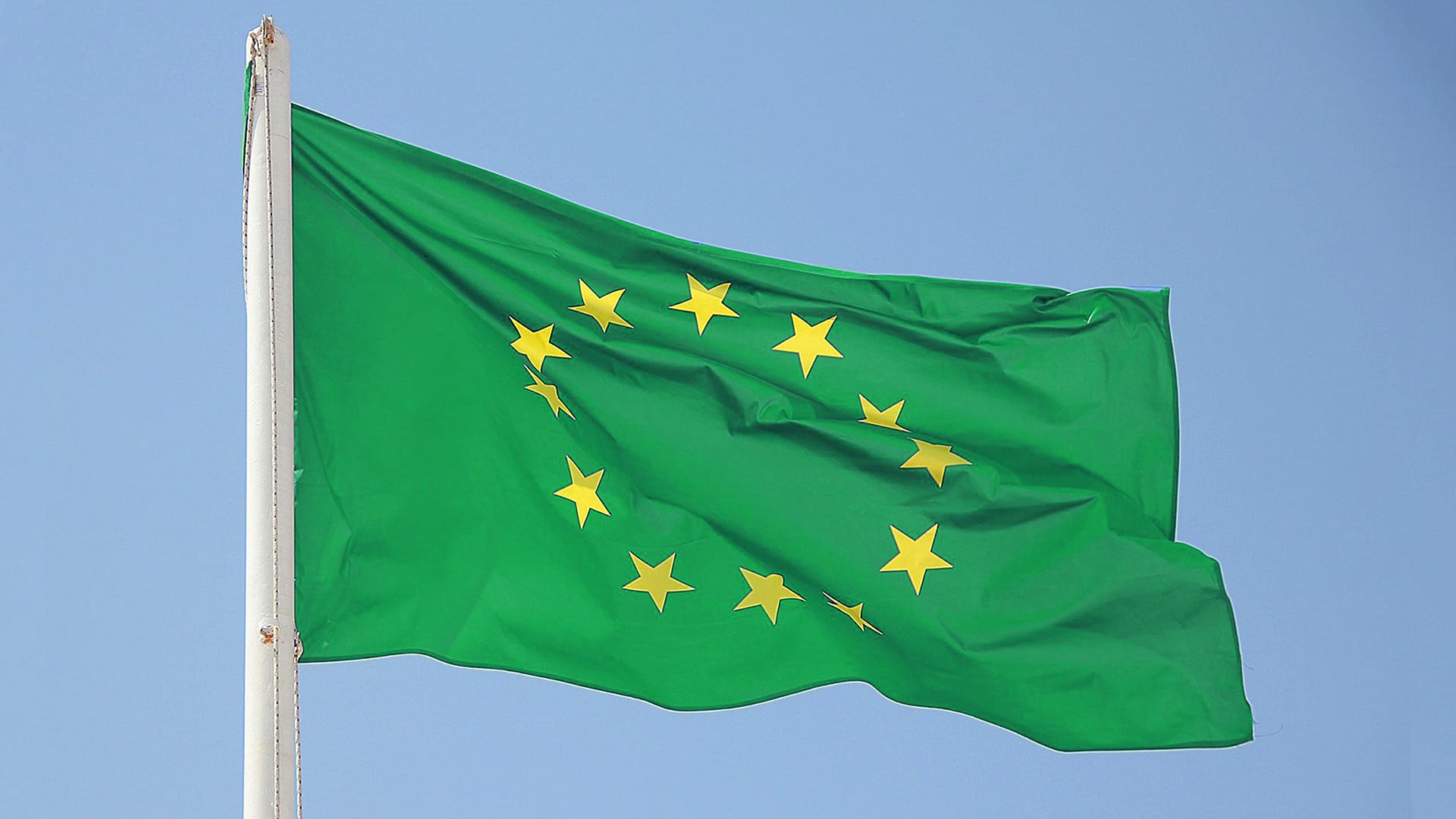 Grüne Europaflagge
