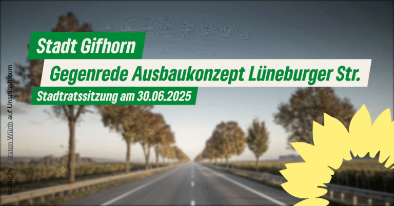 Gegenrede zur Ausbauplanung der Lüneburger Straße