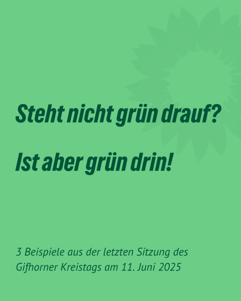 Beschlüsse mit grüner Handschrift