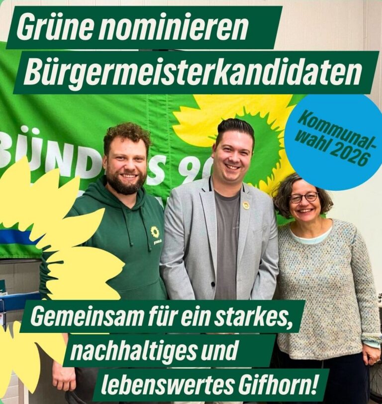 Dominik Ruder einstiGrüne Gifhorn nominieren Dominik Ruder einstimmig als Bürgermeisterkandidaten für die Kommunalwahl 2026