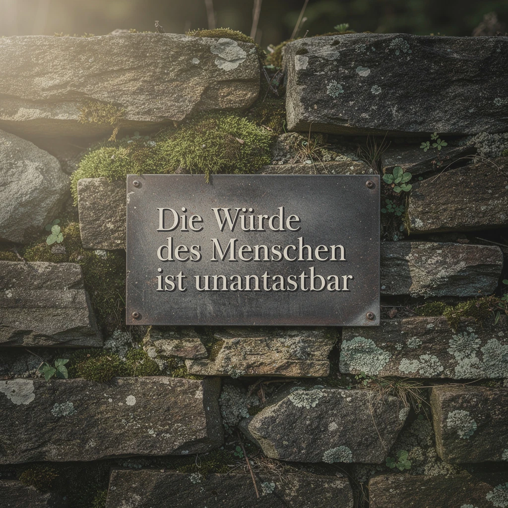 Die Würde des Menschen ist unantastbar