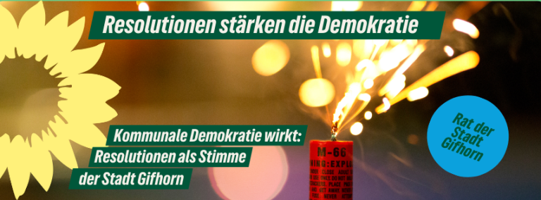 Resolution stärken die Demokratie
