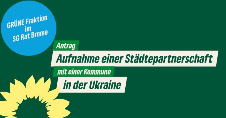 Aufnahme einer Städtepartnerschaft mit einer Kommune in der Ukraine